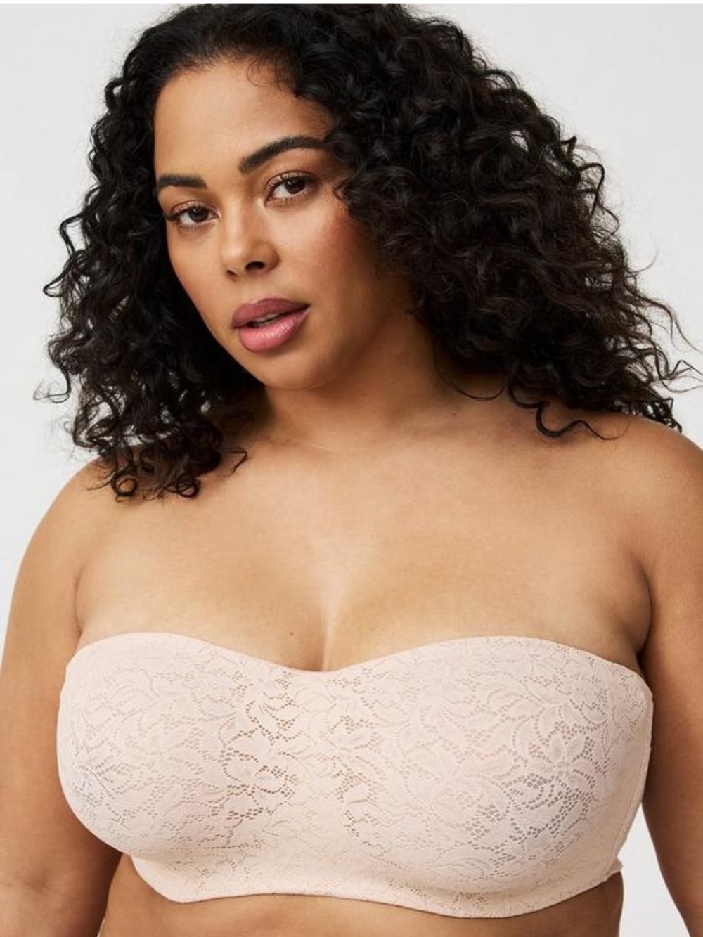 Torrid convertible Lace Bra - Blush Pink